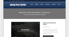 Desktop Screenshot of airlinepilotreport.com